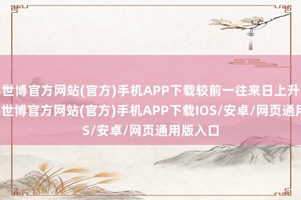 世博官方网站(官方)手机APP下载较前一往来日上升0.14%-世博官方网站(官方)手机APP下载IOS/安卓/网页通用版入口